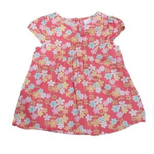 Gymboree floral button front  dress 4